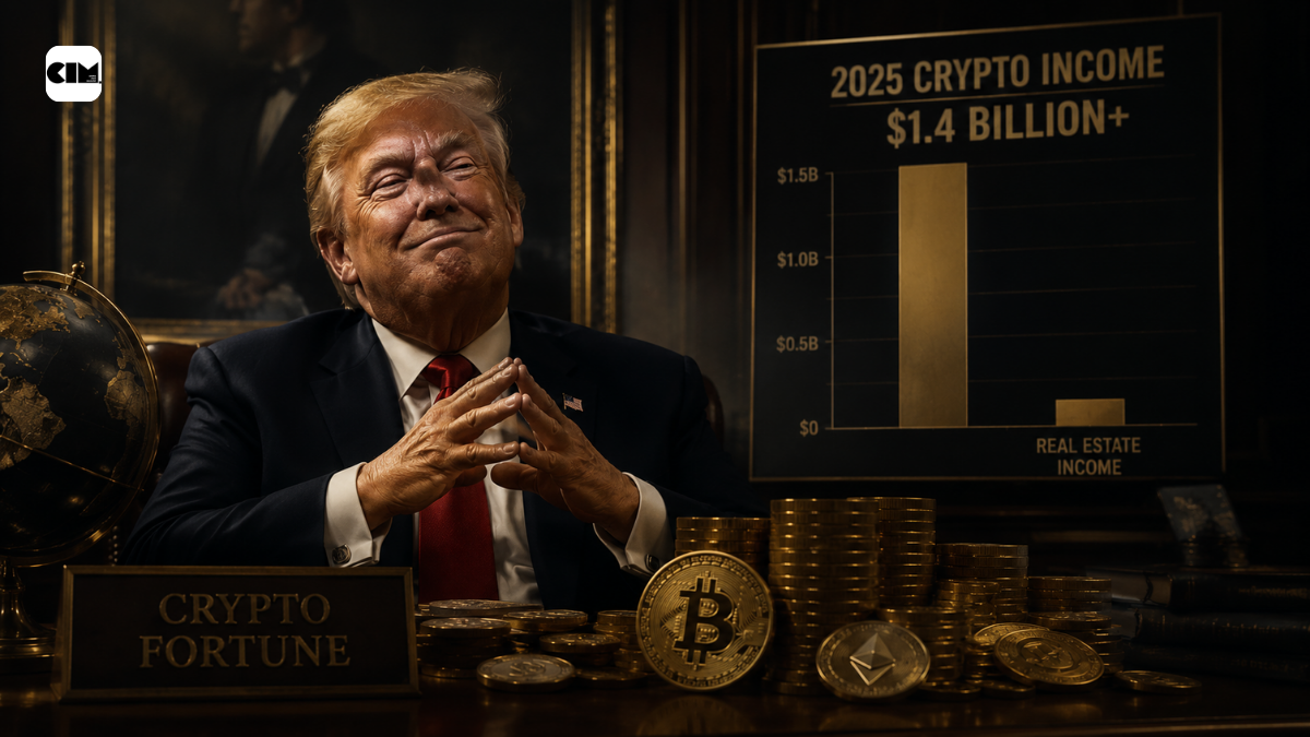 Donald Trump’s 2025 Crypto Income Tops $1.4 Billion, Outpaces Real Estate