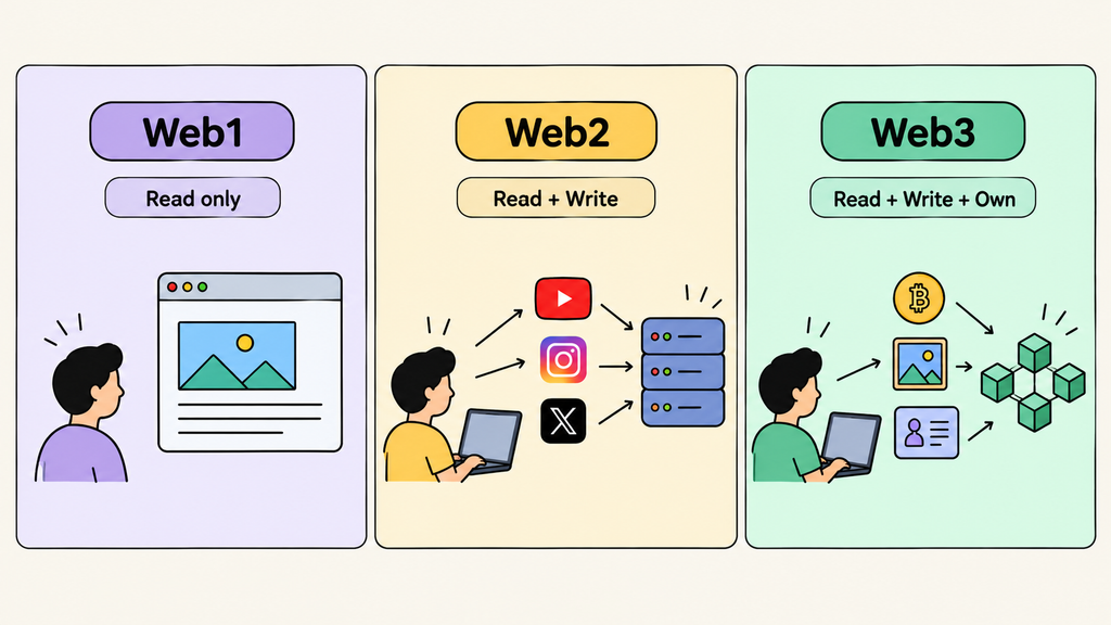 What Is the Difference Between Web1, Web2, and Web3